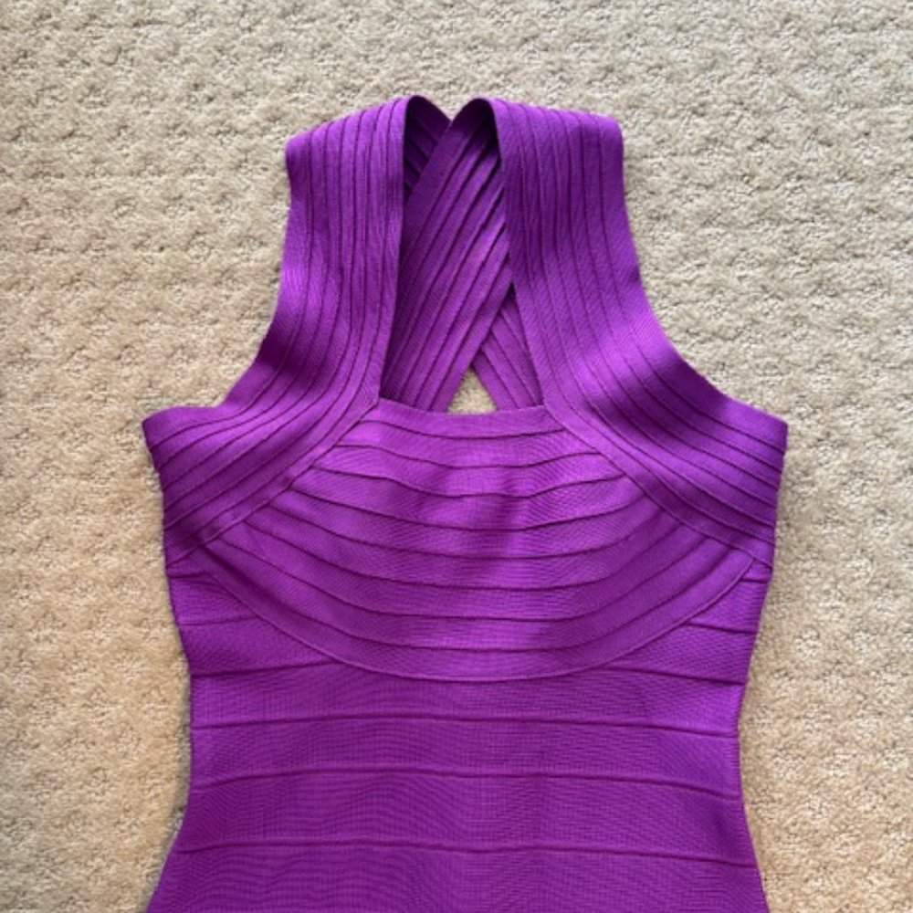 BQueen Purple Band Dress - Size Small - Picture 5 of 8